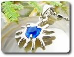 6 mm Blue Sapphire Pendant