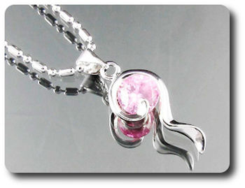 6 mm Pink Sapphire Pendant