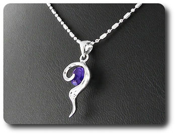 6 mm Purple Amethyst Pendant