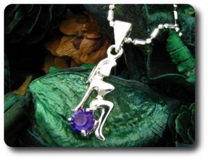 5 mm Purple Amethyst Pendant