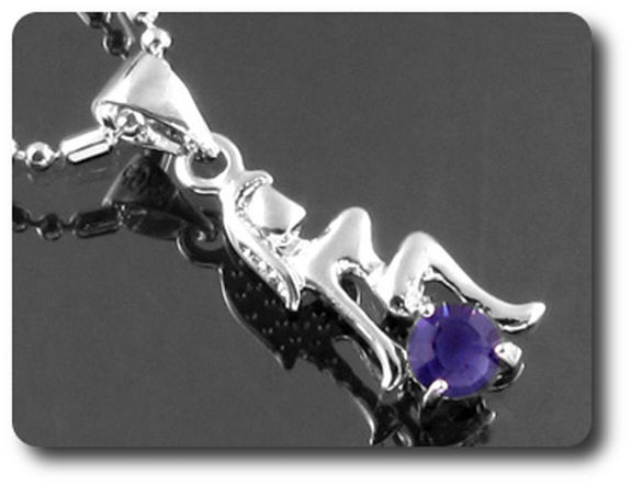 5 mm Purple Amethyst Pendant