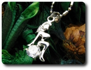 5 mm Simulated Diamond Pendant