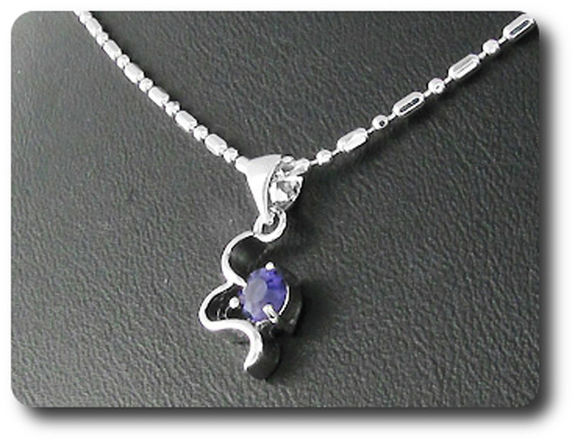 5 mm Purple Amethyst Pendant