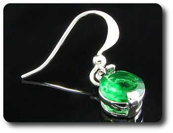 BOUCLES D'OREILLE EMERAUDE