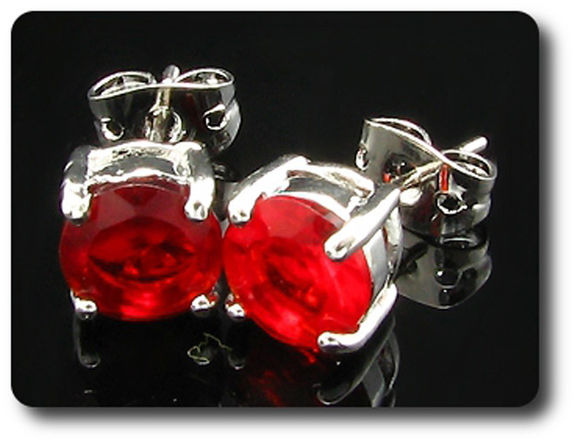 BOUCLES D'OREILLE RUBIS