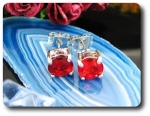 BOUCLES D'OREILLE RUBIS
