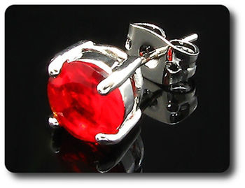 BOUCLES D'OREILLE RUBIS