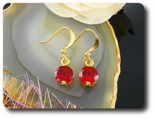 BOUCLES D'OREILLE RUBIS