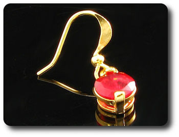 BOUCLES D'OREILLE RUBIS