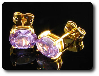 BOUCLES D'OREILLE AMETHYSTE