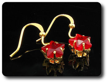 BOUCLES D'OREILLE RUBIS