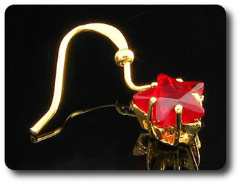 BOUCLES D'OREILLE RUBIS