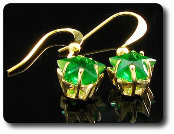 BOUCLES D'OREILLE EMERAUDE