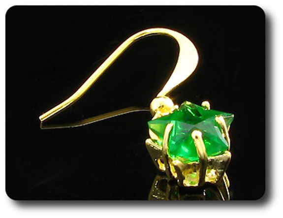 BOUCLES D'OREILLE EMERAUDE