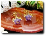 BOUCLES D'OREILLE AMETHYSTE