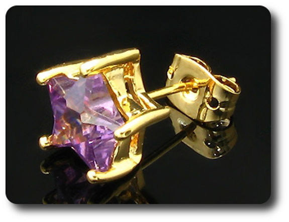 BOUCLES D'OREILLE AMETHYSTE