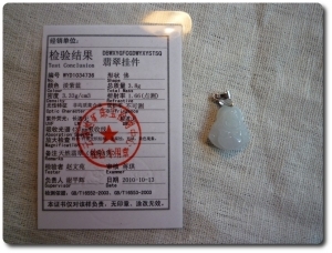 3,8 g JADEITE A JADE PENDANT " buddha "