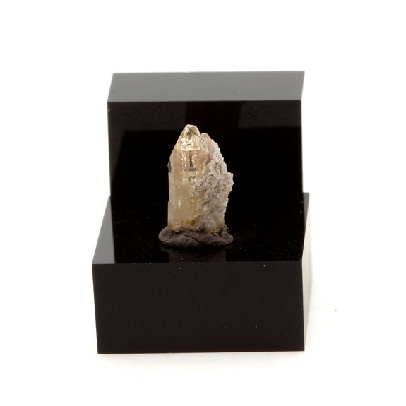 Topaze fumé + Gypse. 2.12 ct.