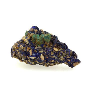 Chessylite ( Azurite ) + Cuprite. 55.1 ct.