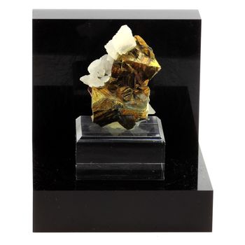 Calcite + Chalcopyrite.