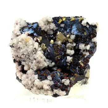 Sphalerite, Dolomite, Pyrite, Chalcopyrite.