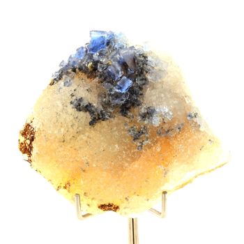 Fluorite bleue + Quartz. 339.9 ct.