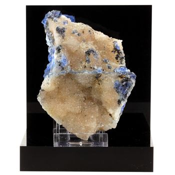 Blue Fluorite + Quartz.