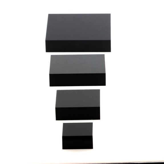 Stand Acrylic Holder for Minerals. 5 pcs. Black