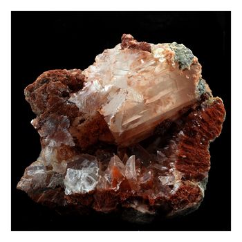 Gypsum + Hematoide Quartz.