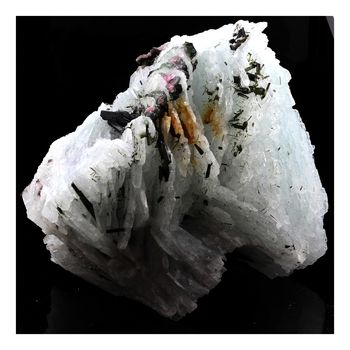 Cleavelandite + Tourmaline. 7383.5 ct (1.47 kg).