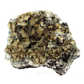 Fluorite + Pyrite.