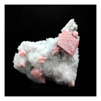Rhodochrosite, Quartz. 194.0 ct.