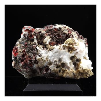 Cinabre (Cinnabar) sur Baryte. 371.0 ct.