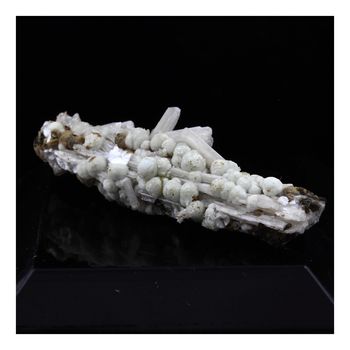 Dundasite, Cerusite on Limonite.