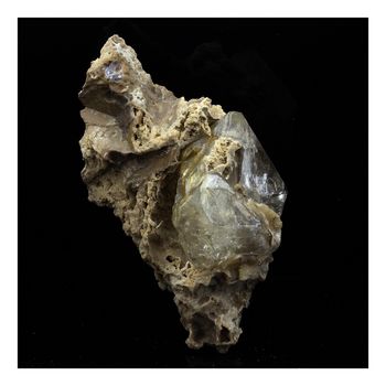 Quartz fenêtre dans matrice. 420.0 ct.