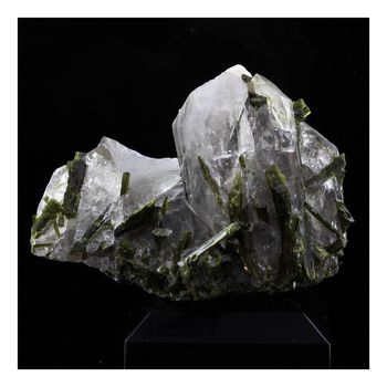 Quartz fumé + Epidote. 158.0 ct.