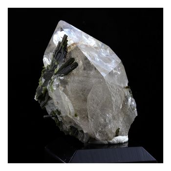 Quartz fumé + Epidote. 170.0 ct.
