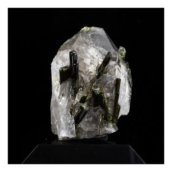 Quartz fumé + Epidote. 63.0 ct.
