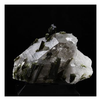 Quartz fumé + Epidote. 135.0 ct.