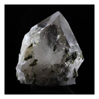 Quartz fumé + Epidote. 275.0 ct.