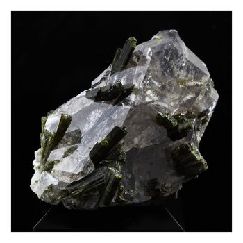 Quartz fumé + Epidote. 133.0 ct.