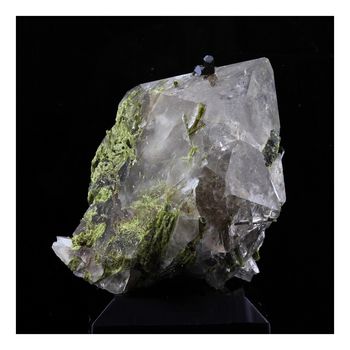 Quartz fumé + Epidote. 215.0 ct.