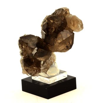 Quartz fumé + Fluorite rose. 281.0 ct.