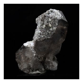 Quartz fumé + Fluorite rose. 250.0 ct.