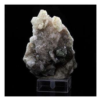 Fluorite rose + Calcite. 192.0 ct.