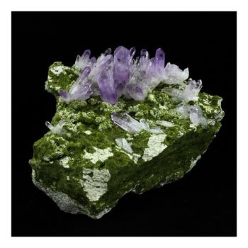 Améthyste + Epidote. 4003.0 ct.