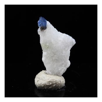 Spinelle Cobalt dans Marbre. 0.6 ct.