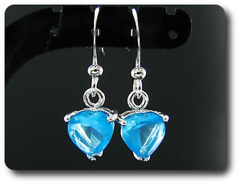2x7mm Blue Sapphire Earrings
