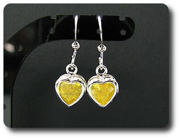 2x7mm Yellow Topaz Earrings