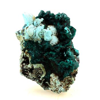 Dioptase + Chrysocolla.